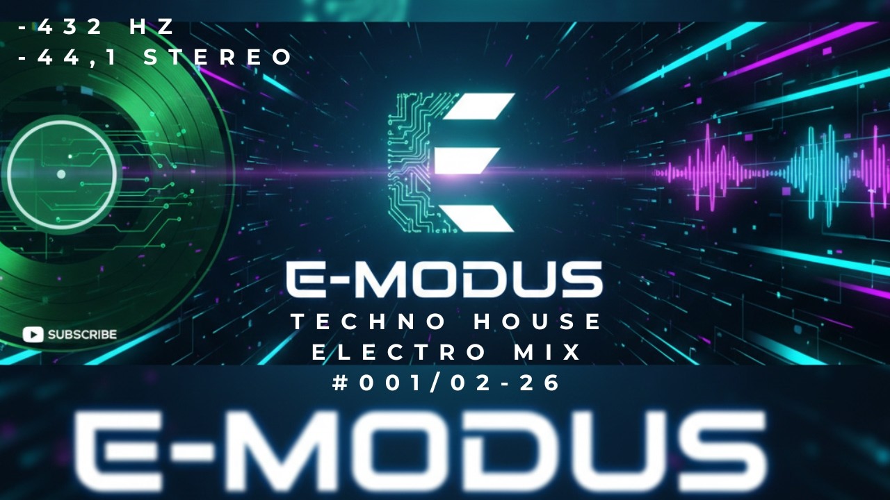 E-MODUS Vol. 01 | Techno House Electro Lofi MIX | 432 Hz | Musik zum Arbeiten, Lernen, Entspannen