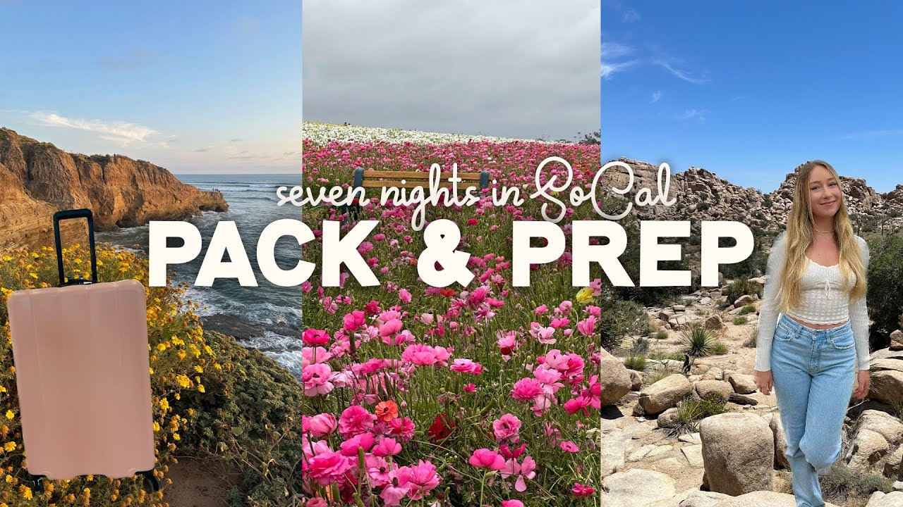 PACK & PREP with me for a 7-night trip to SoCal (San Diego & Palm Springs)