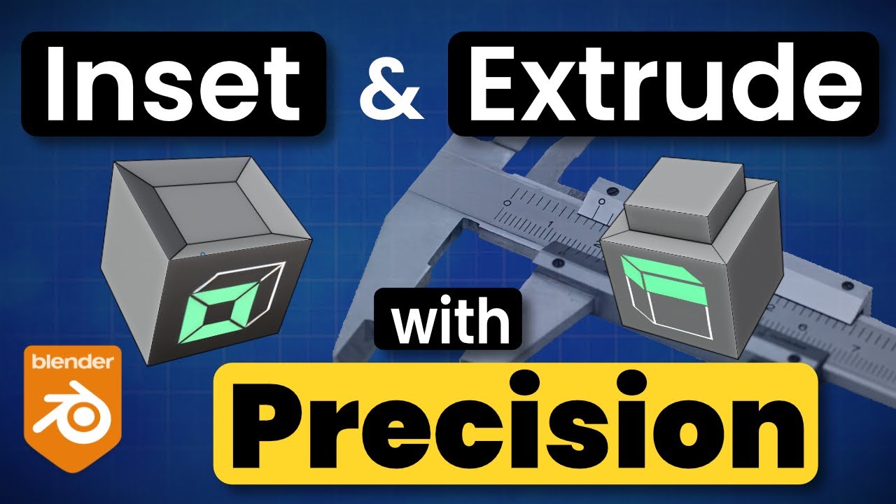 Master Inset and Extrude Tools with Precision in Blender