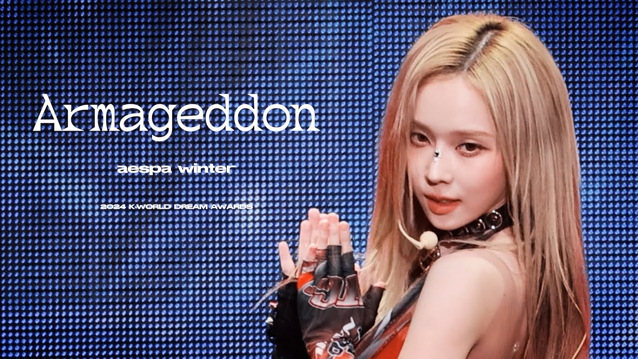 240822 K-WORLD DREAM AWARDS 윈터 winter 에스파 aespa Armageddon 4K 60 직캠