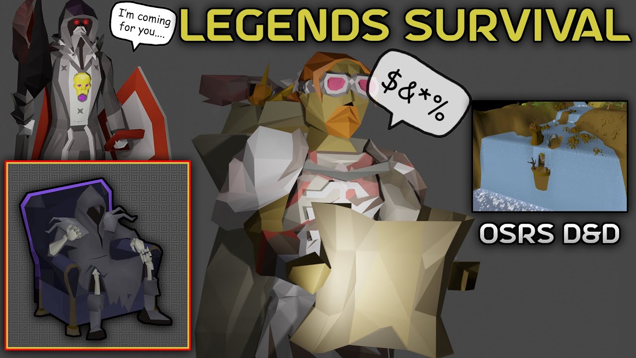OSRS D&D - Risking the Hardcore status for internet clout - OSRS Legends Survival GIM