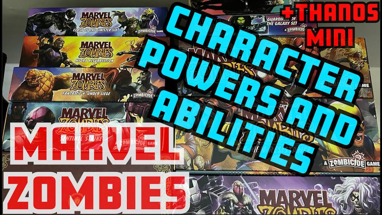 Marvel Zombies - Character Powers and Abilities + Thanos Mini