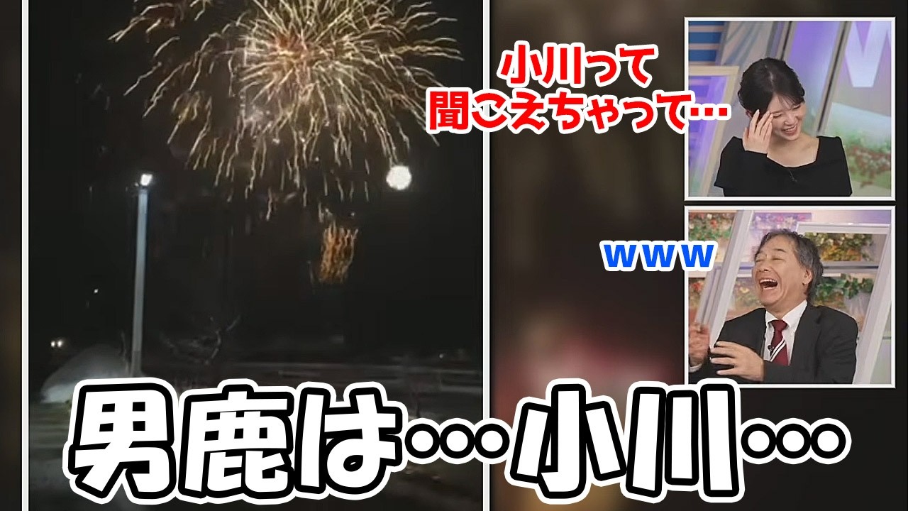 【小川千奈】宇野沢さんの”男鹿は”に自分の事を言われてると思わず敏感に反応しちゃうお天気お姉さん