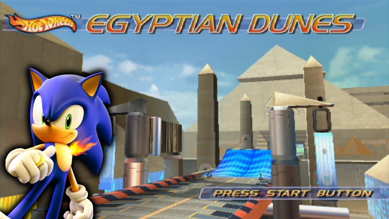 Egyptian Dunes w/Let The Speed Mend It (Hot Wheels: World Race/Sonic and the Secret Rings)