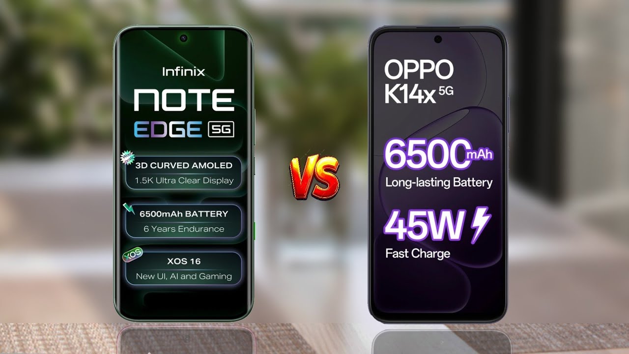Infinix Note Edge Vs OPPO K14X