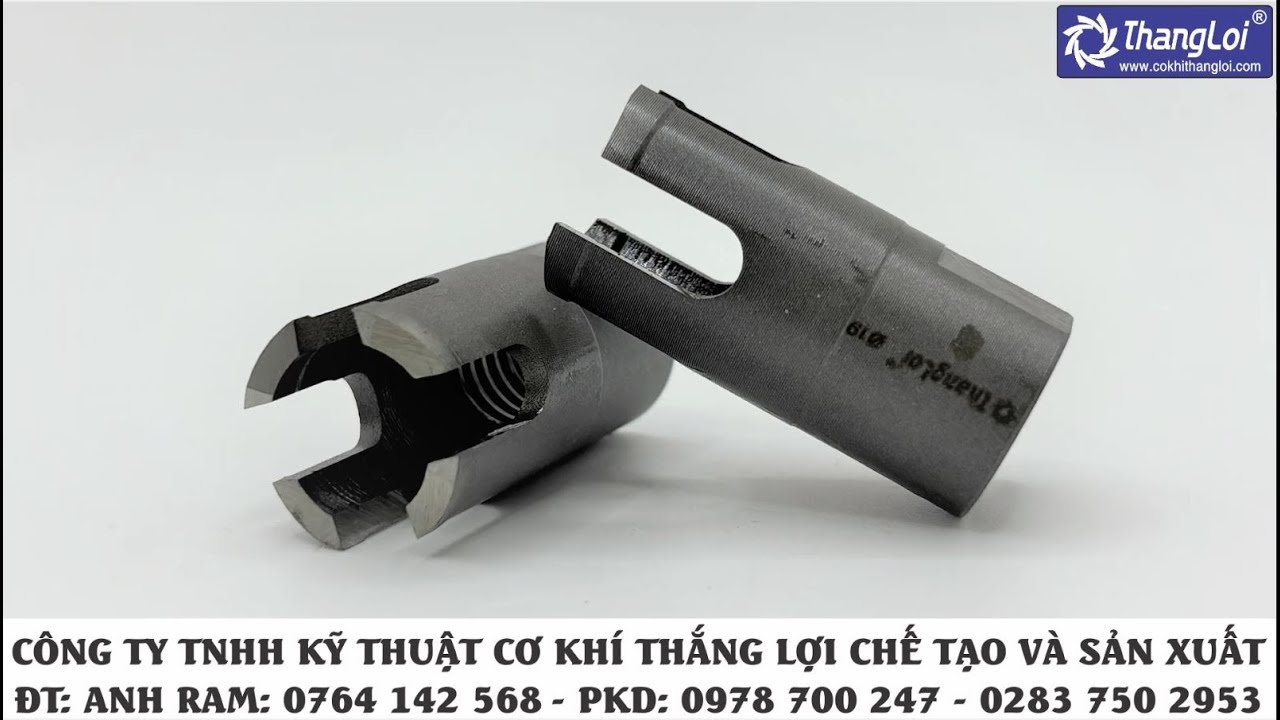 MŨI KHOÉT ỐNG NƯỚC CẤP (THÉP CT45) - P19 x 4T - Cơ Khí Thắng Lợi Video 331