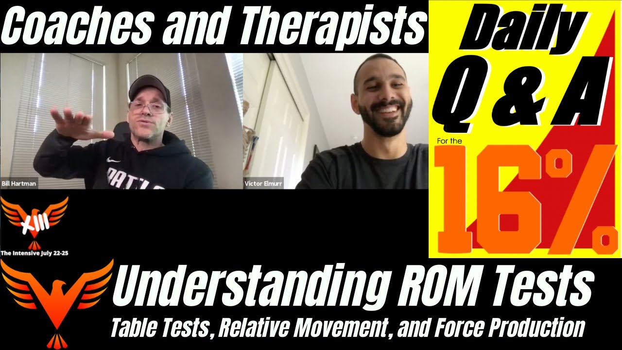 Understanding Table Tests, Relative Movement, & Force Production - BillHartmanPT.com Q&A for The 16%