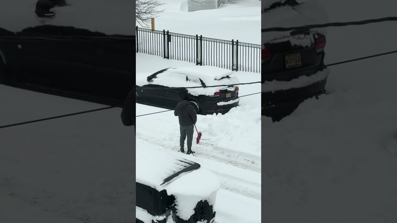 New Jersey me hui jamkar snow ❄️ 