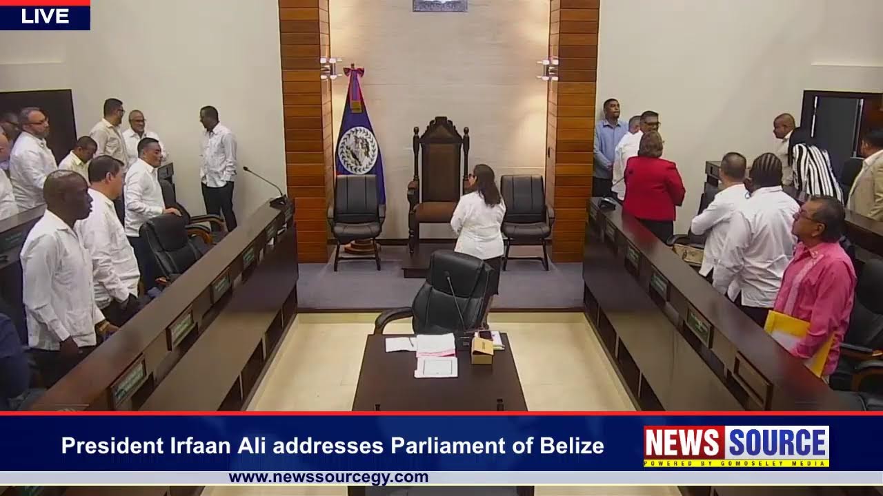 NEWS Source: President Irfaan Ali addresses Joint Sitting of Parliament in Belize