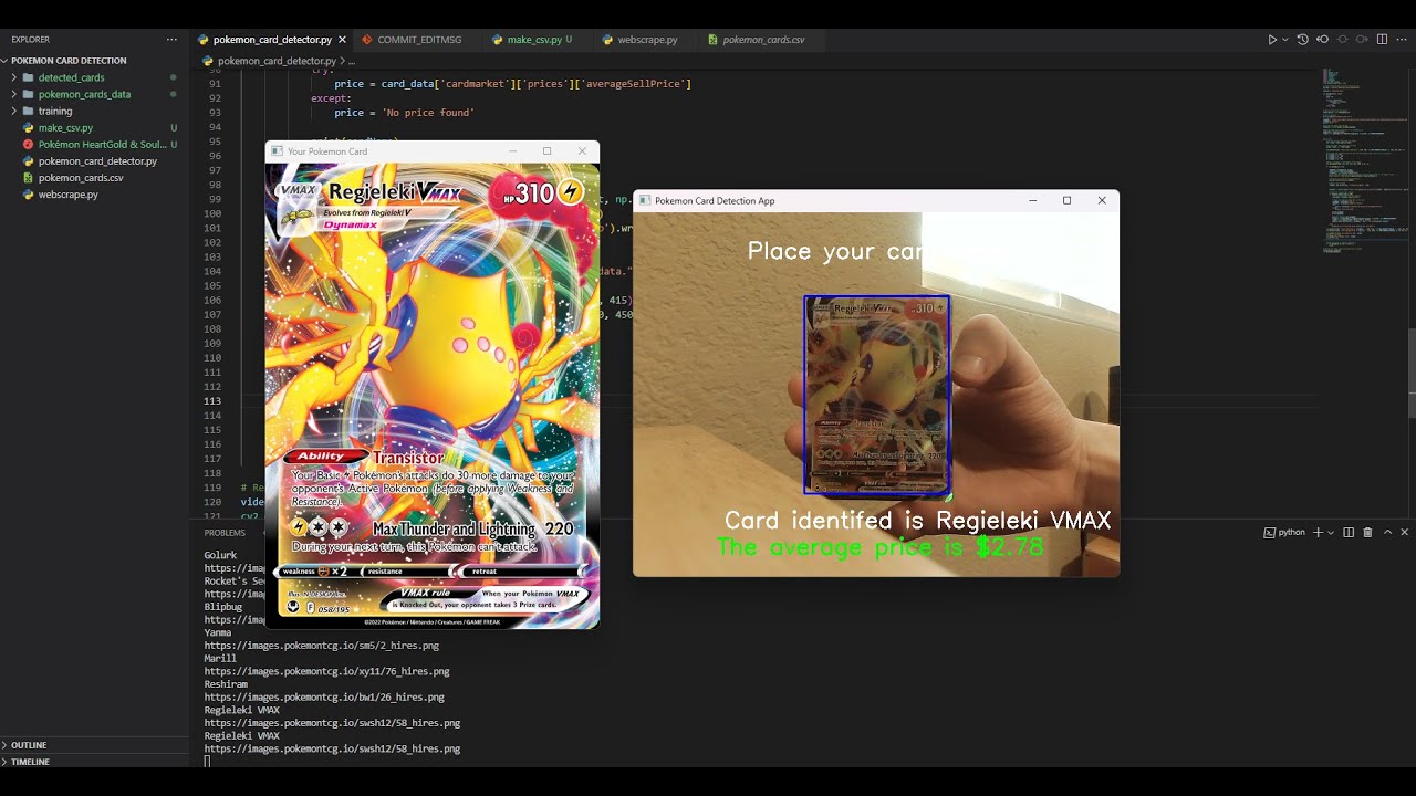 Pokemon Card Detector (Python + OpenCV)