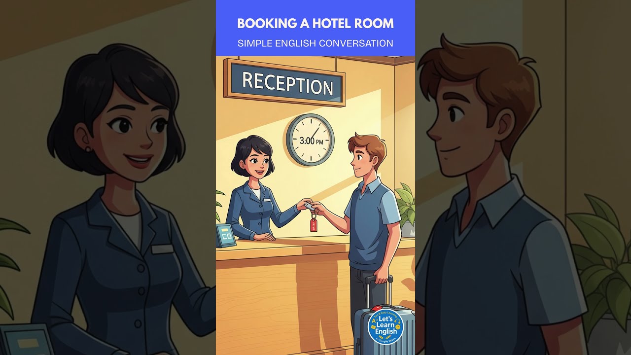 🛎️ Booking a Hotel Room &ndash; Easy English Conversation #dailyenglish #english #learnenglish