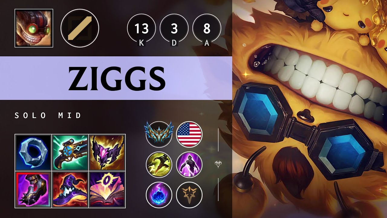 Ziggs Mid vs Syndra - NA Challenger Patch 25.21