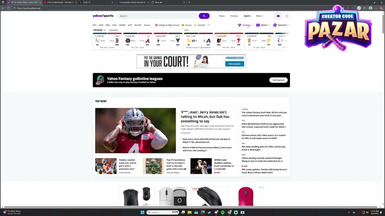 How to Drop Players on Yahoo Sports Fantasy Football Quick Guide
