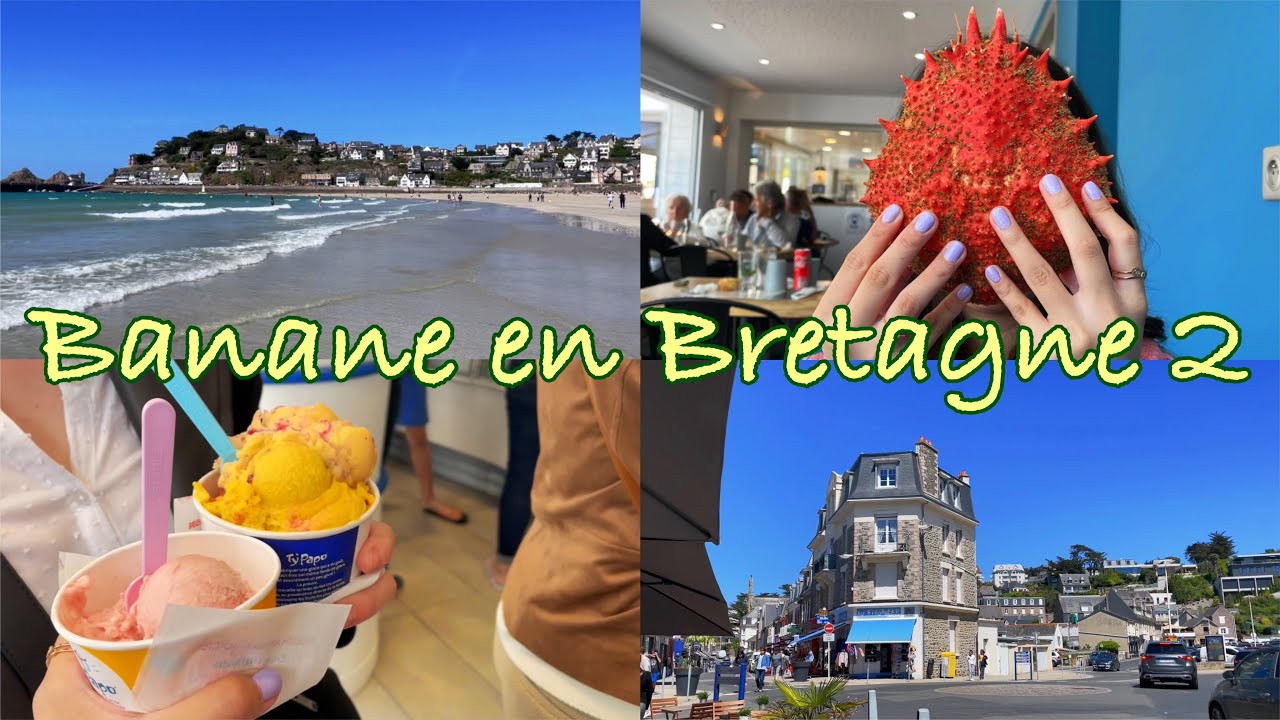 Bretagne VLOG🇫🇷) 브르타뉴 여행2, 해산물 맛집, 아이스크림 맛집, 프랑스 바다