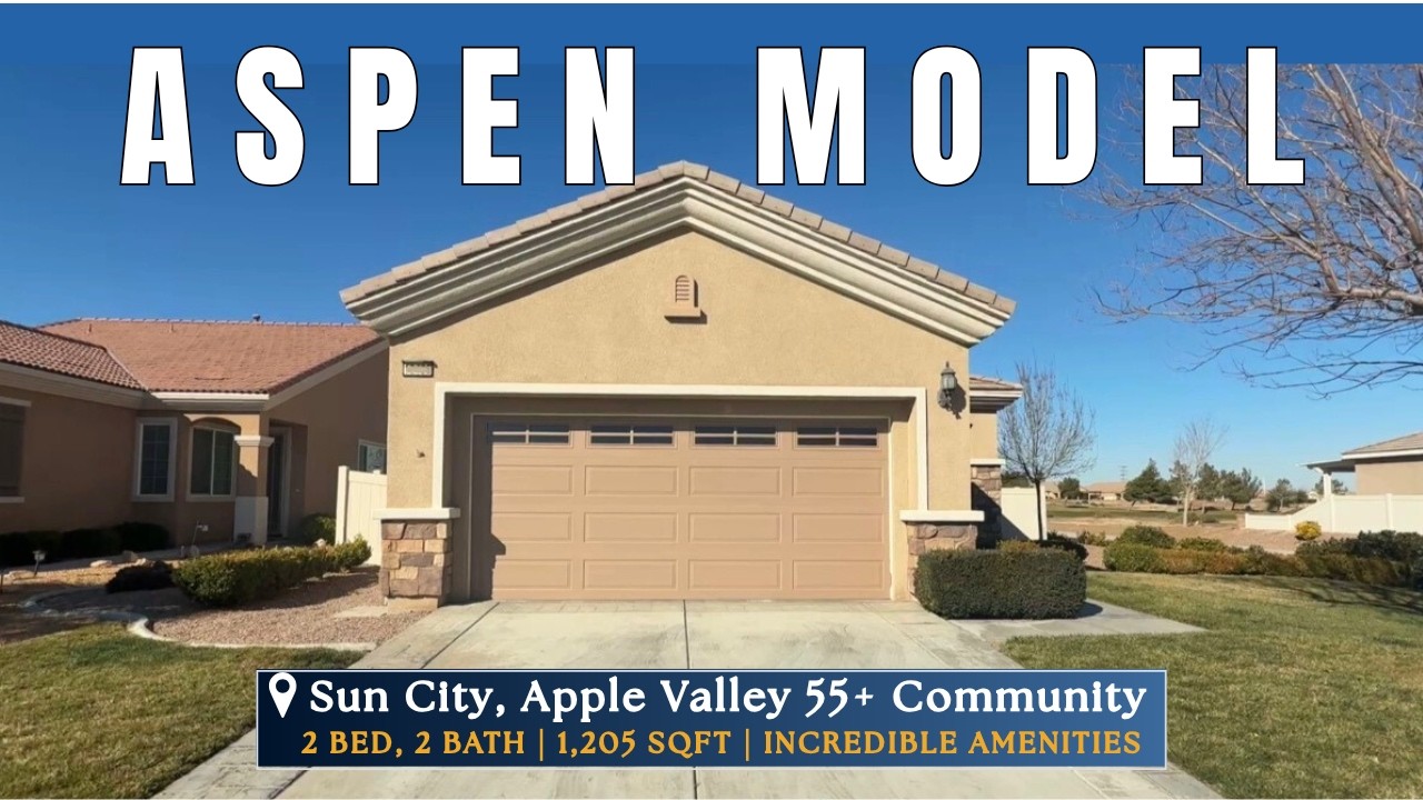 Sun City [Solera / Del Webb] 55+ Community | Aspen Model Tour 1,205 SQFT