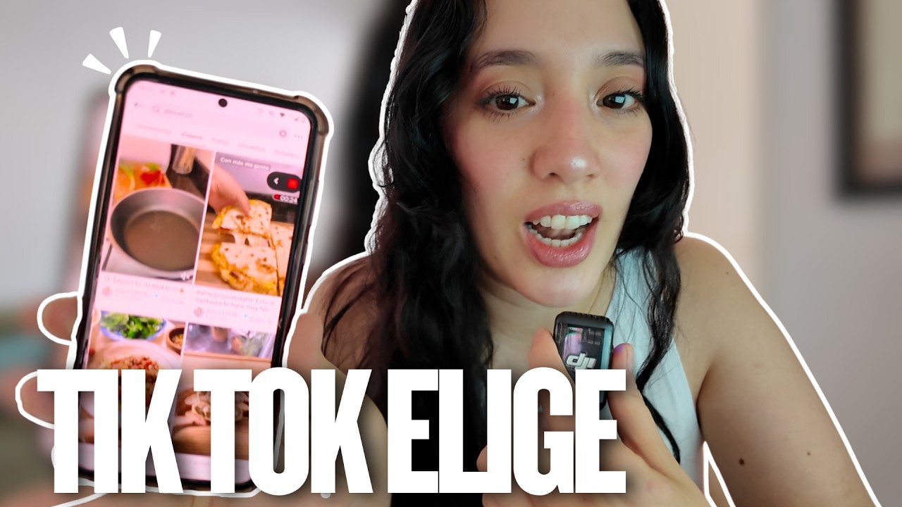 Dejé que TIK TOK decida qué como por 24 horas