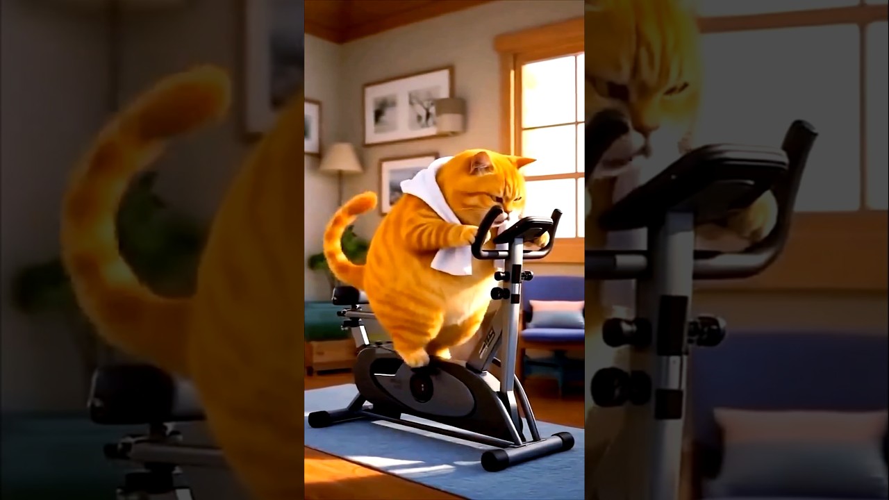 Chubby Cat’s Epic Weight Loss Journey! 💪🙀  ​