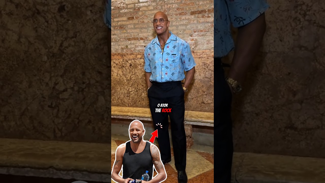 o ator The Rock foi visto 30kg mais magro #therock #dwaynejohnson