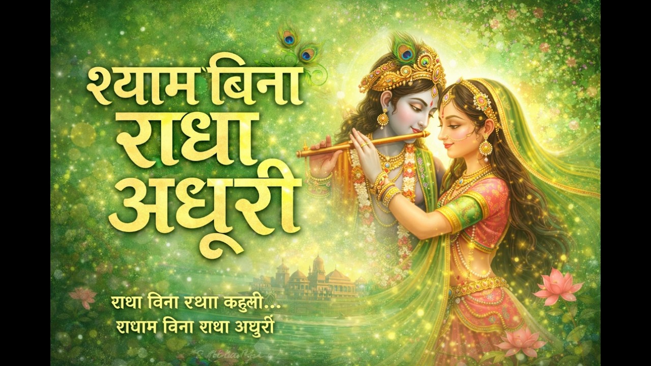श्याम बिना राधा अधूरी!!