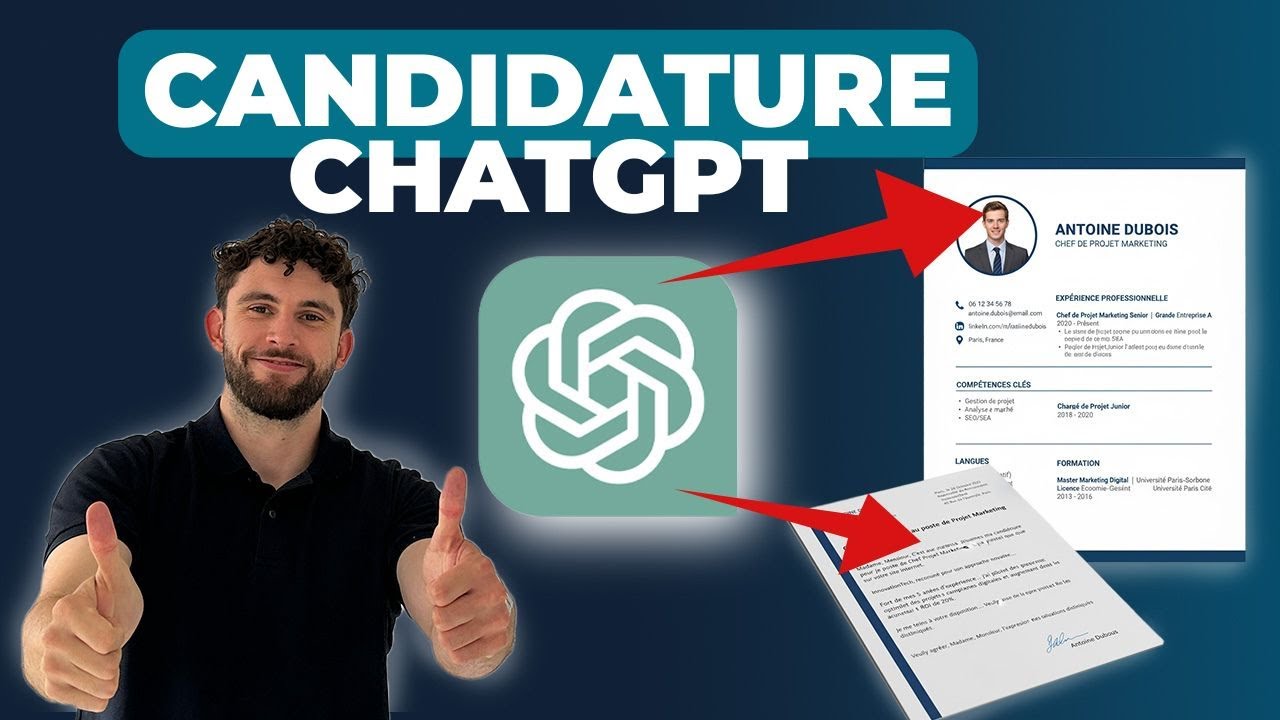 Comment réussir ses CANDIDATURES avec CHATGPT (CV, LETTRE DE MOTIVATION, ENTRETIEN)