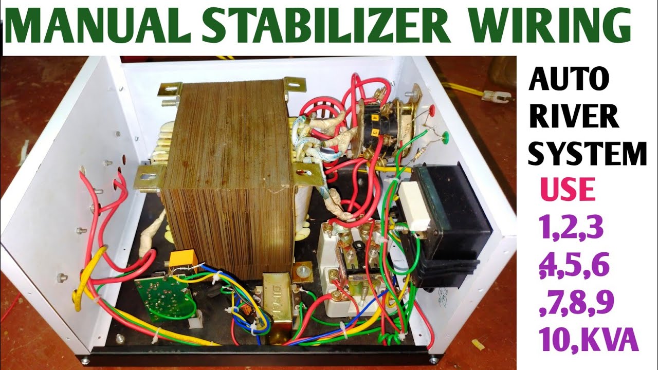 manual stabilizer wiring connection || auto cut stabilizer connection in Hindi || stabilizer repaiar