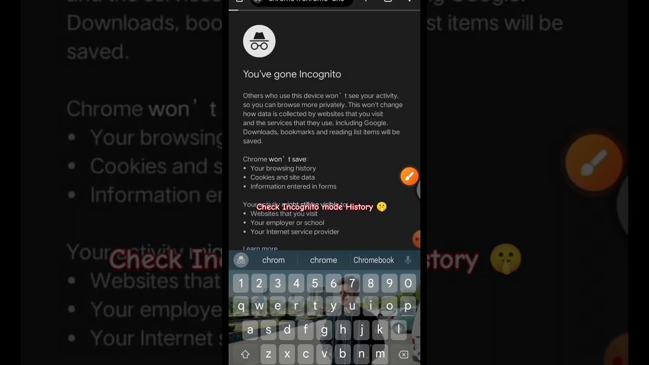 how to see incognito history | incognito mode history check 