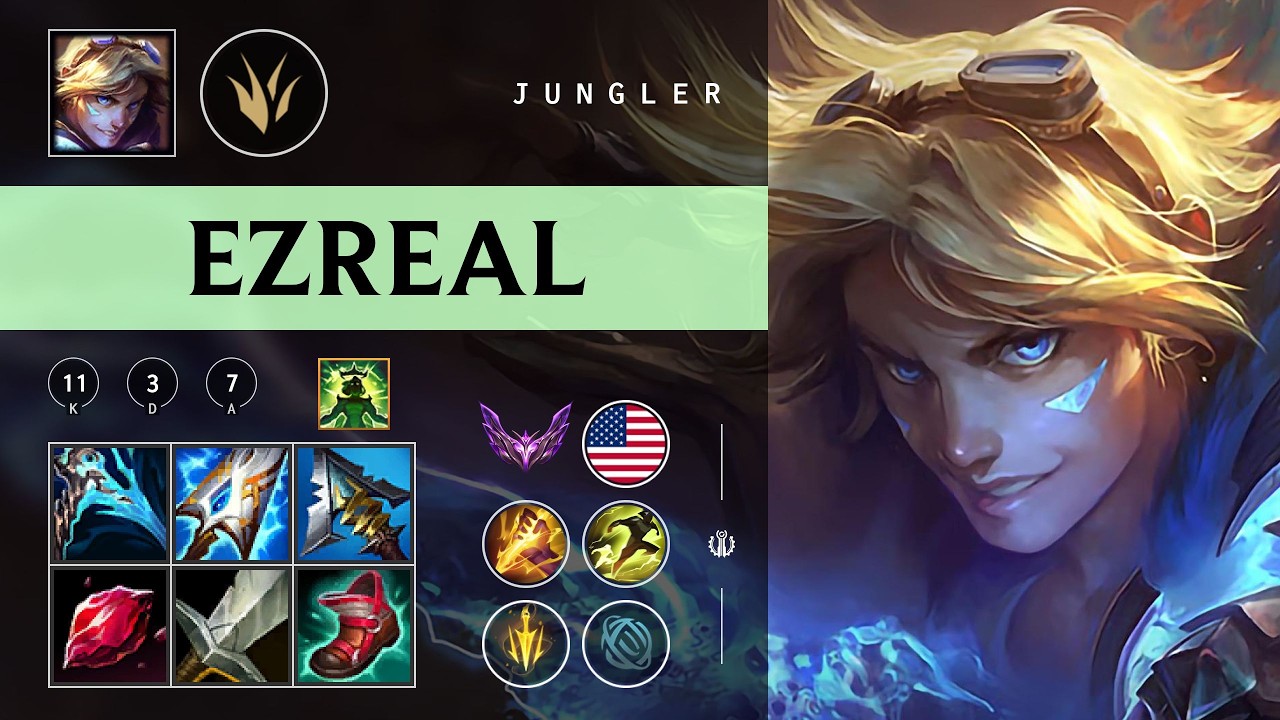 Ezreal Jungle vs Pantheon - NA Master Patch 26.05