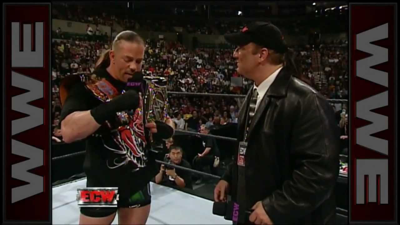 Paul Heyman awards Rob Van Dam the ECW title (13/06/06) [HD]