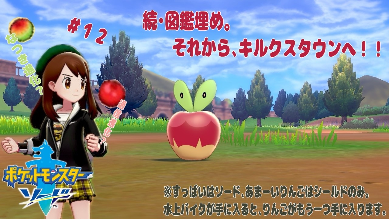 #12　続・図鑑埋め。それから、キルクスタウンへ！！『ポケットモンスター ソード』