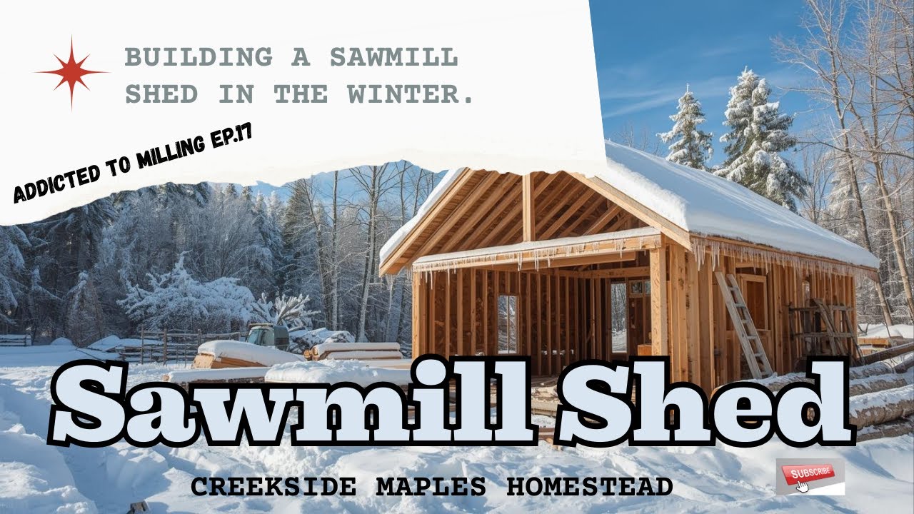 Sawmill Shed Build ⏐ Winter Construction Begins