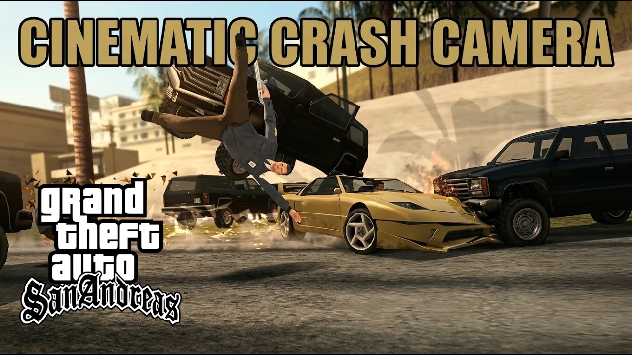 Cinematic Crash Camera for GTA San Andreas (first test)