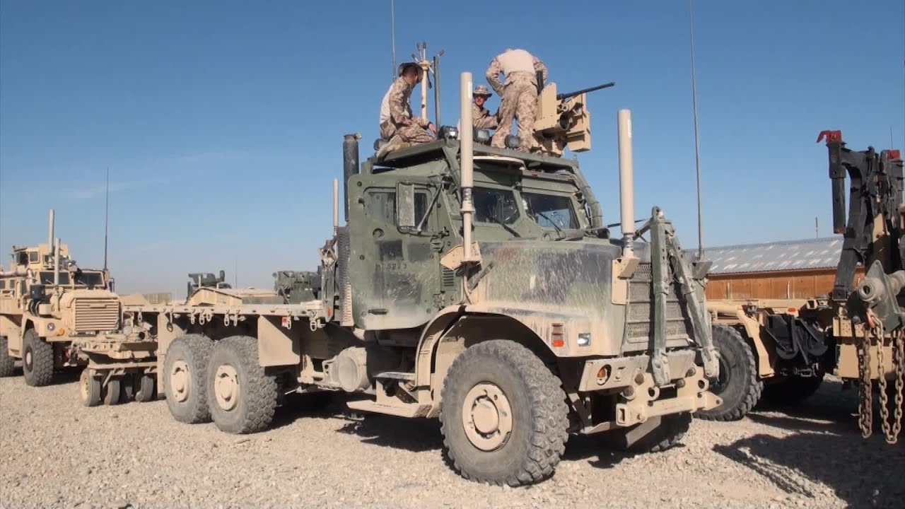 U.S. Marines Preparing for Convoy to Afghanistan