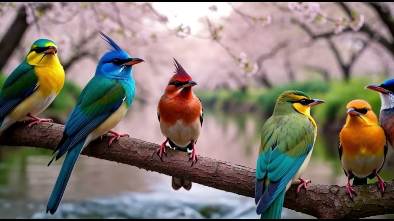 Piano music that helps your mind finally rest,Beautiful nature ,Relaxing sounds #relax #birdsong