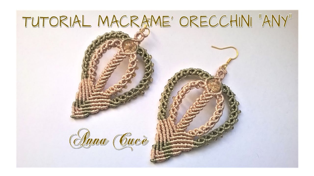 Tutorial macramè orecchini 