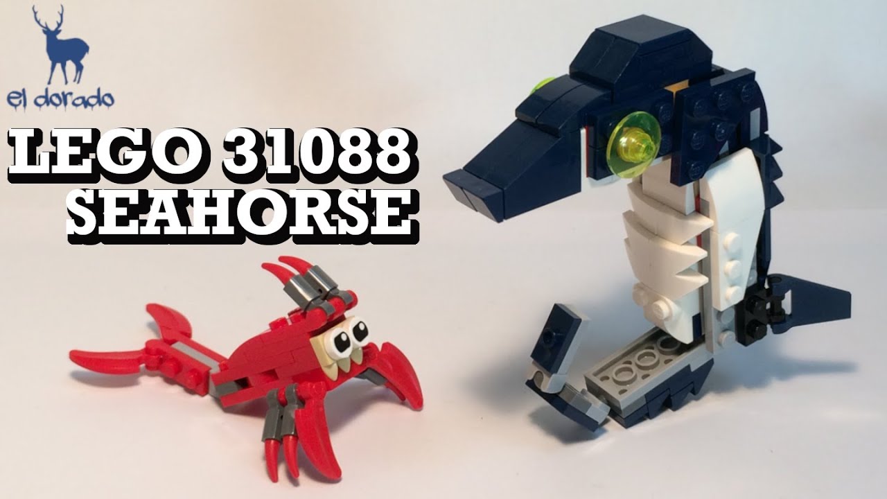 Lego Creator 31088 AlternativeBuild  - Seahorse in DeepSeaCreatures SpeedBuild-Construction eldorado