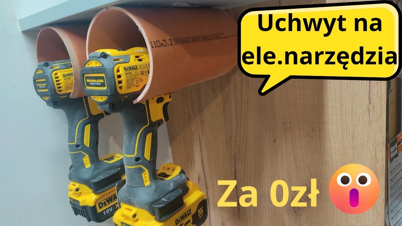 Trik patent jak zrobić uchwyt na elektronarzędzia?? w 7 minut za 0zł