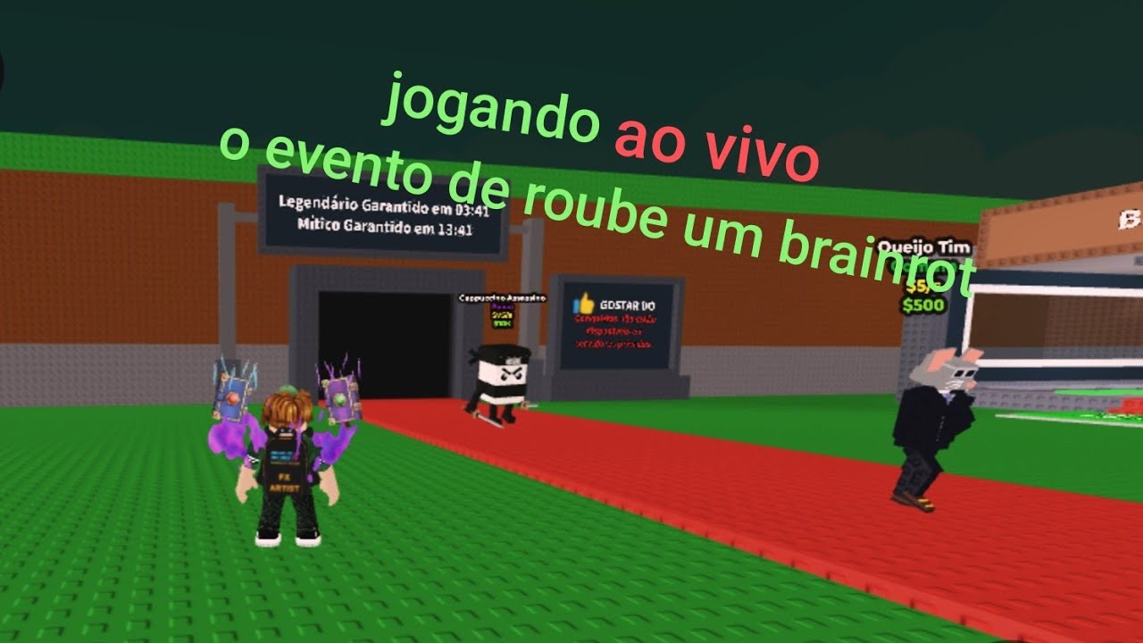 Bernardo Games 🎮 está ao vivo! jogando roube um brainrot