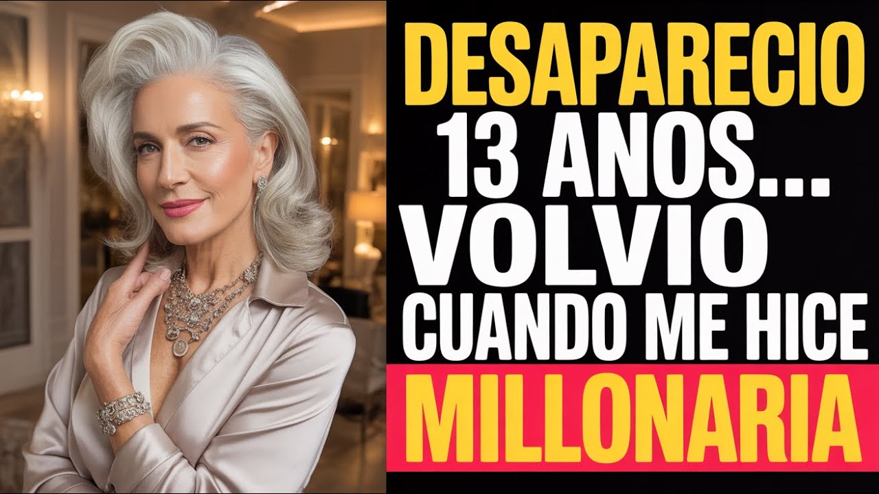 Mi hijo desapareció durante 13 años… regresó cuando me volví millonaria. Sonreí y actué