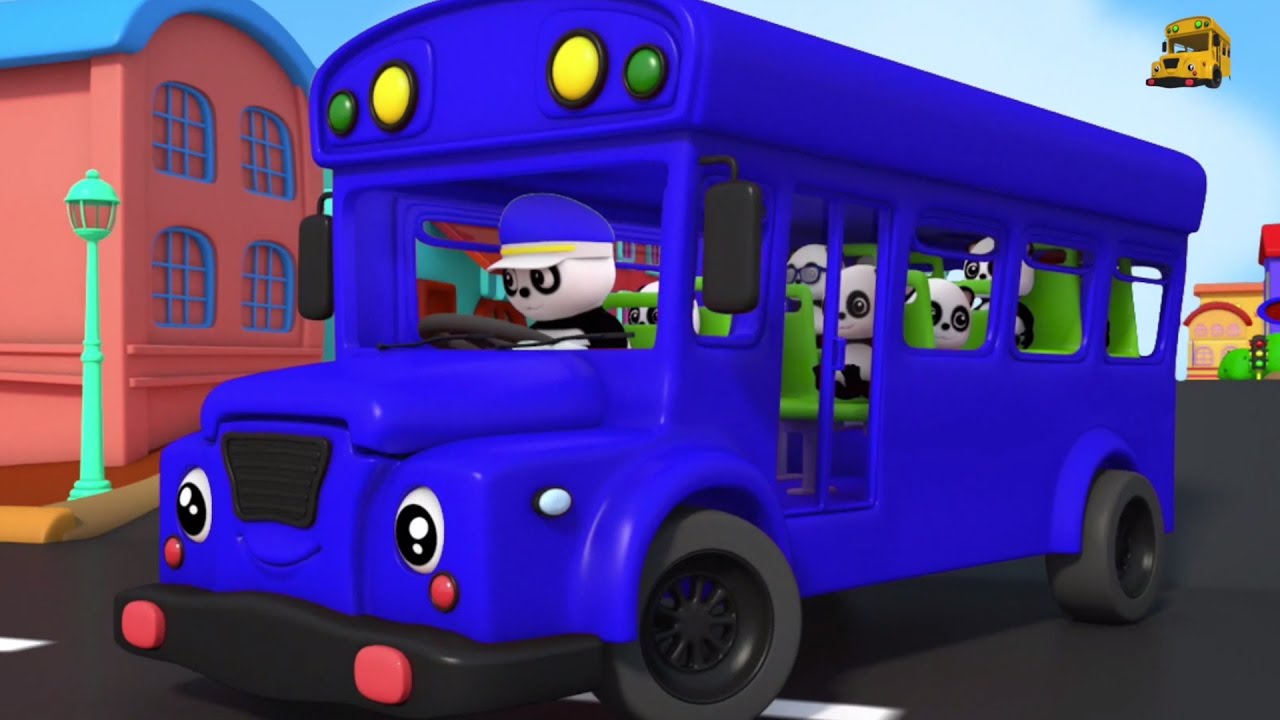 the wheels on the bus | nursery rhymes | baby song | 3d rhymes | childrens rhymes