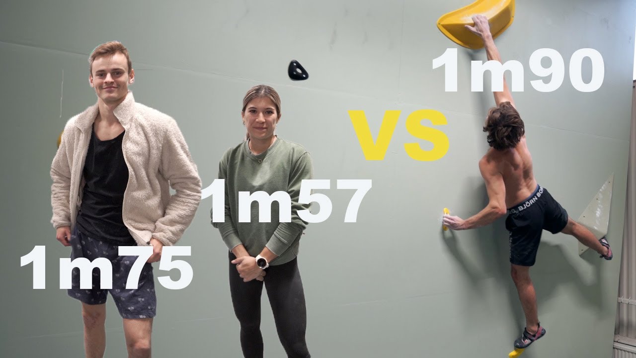 Setting comp boulders for a tall person