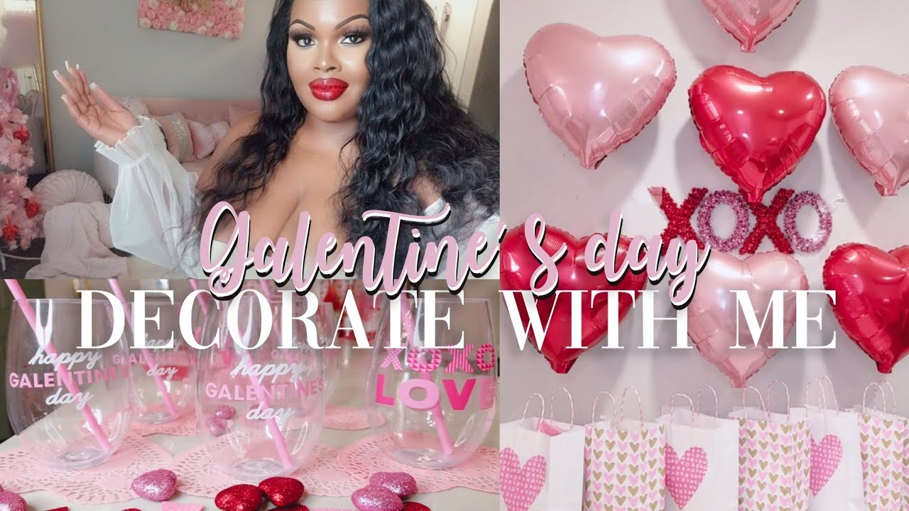 Galentine's Day 2023 Decorate With Me | Budget Friendly | ALL Dollar Tree decor | Girly pink ideas 💗