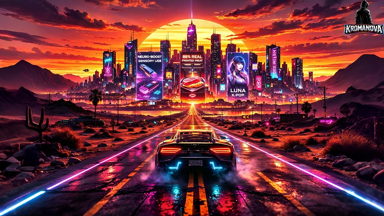 Chill Synthwave | Outrun for Study & Focus 🌅 𝙎𝙖𝙩𝙞𝙣 𝘼𝙨𝙥𝙝𝙖𝙡𝙩 [Kromanova Synth]