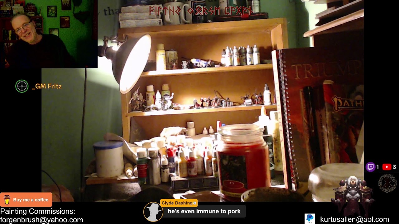 PAINT ALONG with Fritz | LIVE Chat # 93 | #rpggames #40k  #tabletopwargaming
