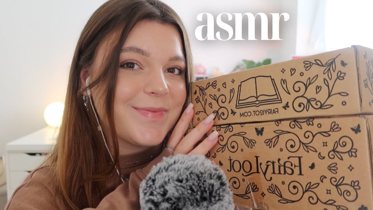 ASMR fairyloot october book unboxing 🧚🏻✨ *whispered book haul*