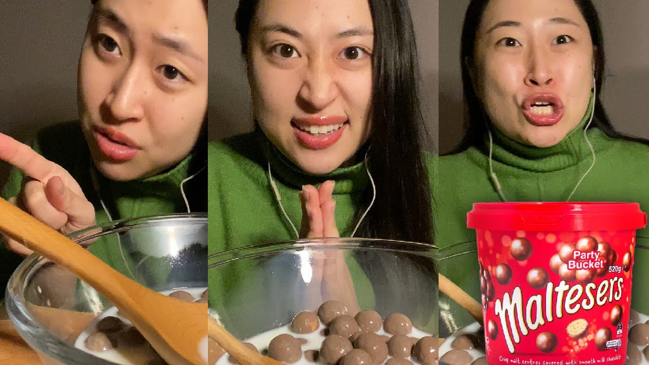 【Maltesers】モノマネしながらモルティーザースチョコを食い漁る女【新作モノマネあり】【먹방】