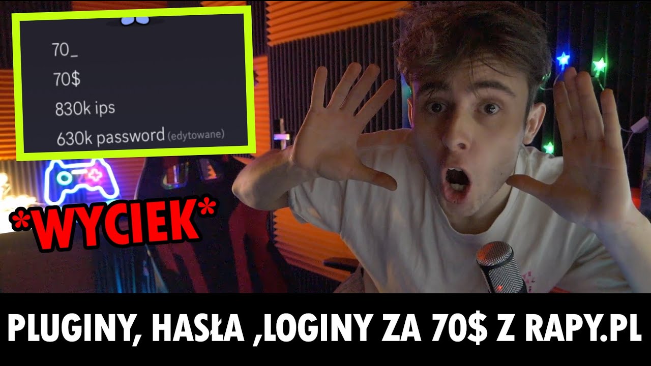 BAZA DANYCH RAPY.PL ZA 70$ ? ATAKI DDOS NA MÓJ INTERNET !