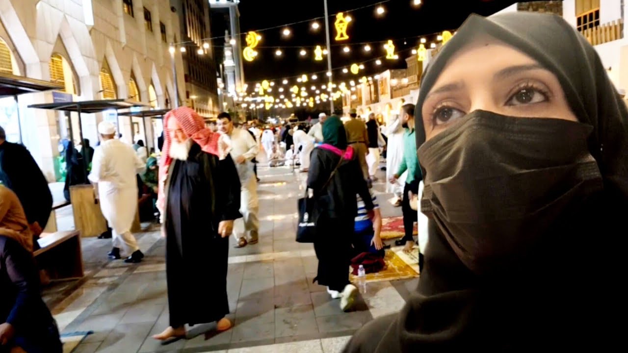 مشاعر إيمانية ولحظات لا تنسى في العشر الأواخر من رمضان في المدينة المنورة 🙏سوق جديد قريب من الحرم 🆕
