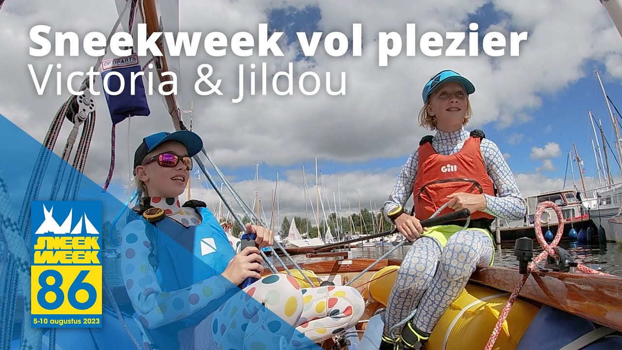 Jildou en Victoria zeilen hun eerste Sneekweek samen in Flits C