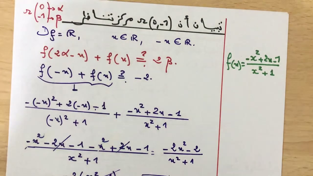 تمرين رائع في الاشتقاقية رقم 16