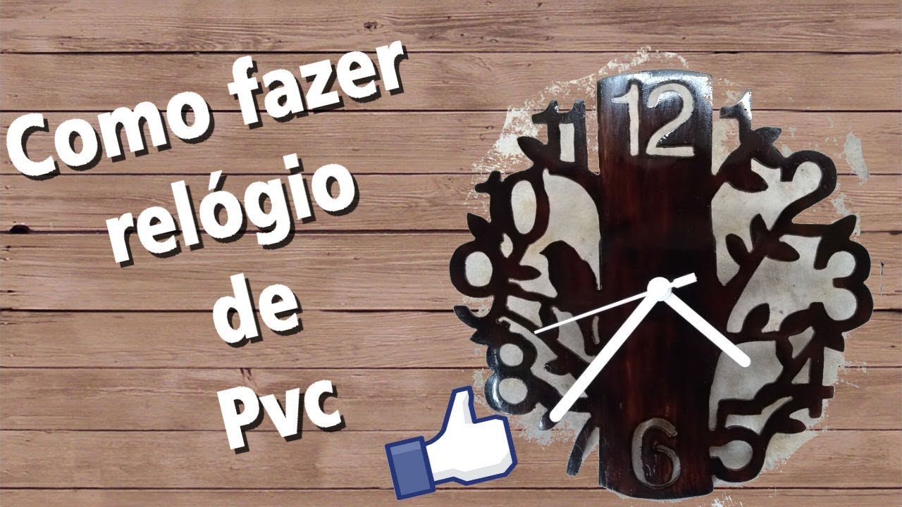 Como fazer relógio de Pvc